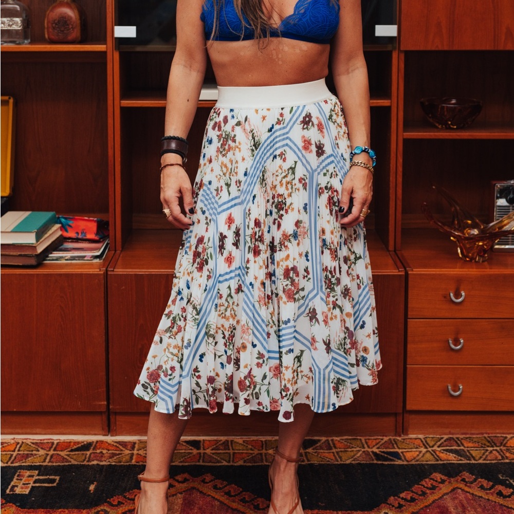 Wilfred Floral Midi Skirt
